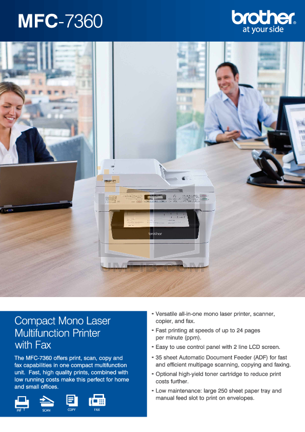 Download free pdf for Brother MFC7360N Multifunction Printer manual